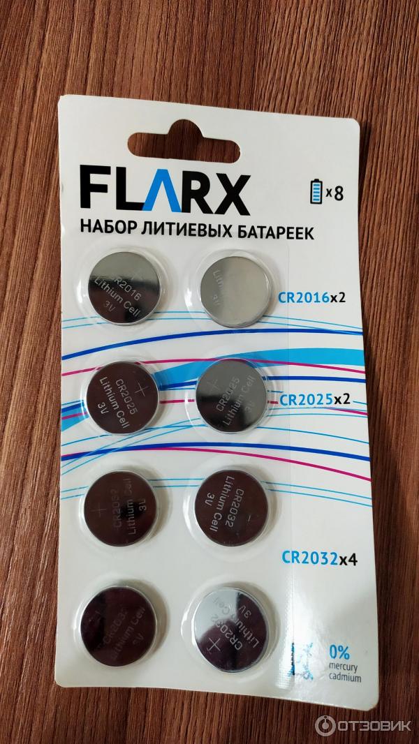 Батарейки литиевые Flarx CR 2032 фото