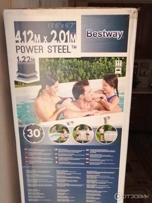 Прямоугольный каркасный бассейн Bestway.