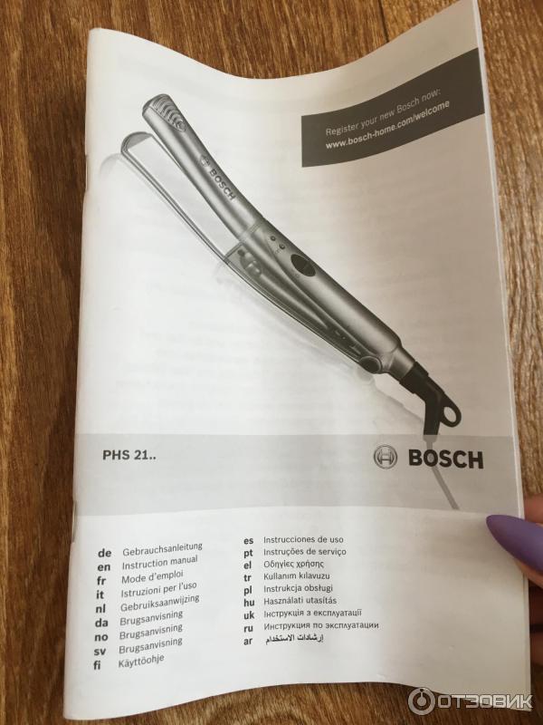 Выпрямитель волос Bosch PHS2105 фото