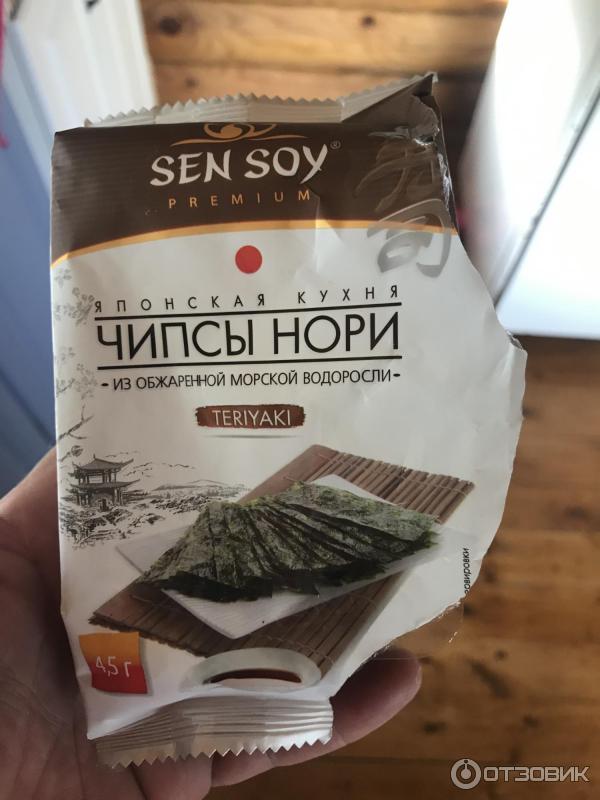 Отзыв о Чипсы-нори Сэн Сой из морской капусты Любителям японской кухни)))