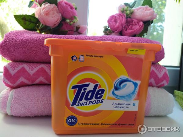 Капсулы для стирки Tide All in 1 Pods Альпийская свежесть фото