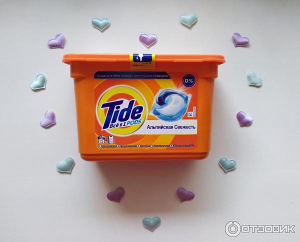 Капсулы для стирки Tide All in 1 Pods Альпийская свежесть фото