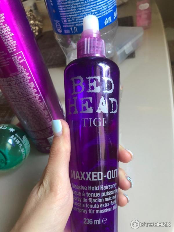 Спрей для фиксации волос TIGI Bed Head Maxxed Out Massive Hold Hair Spray фото