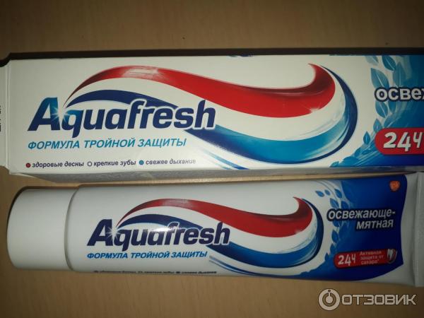 Зубная паста Aquafresh Формула тройной защиты фото