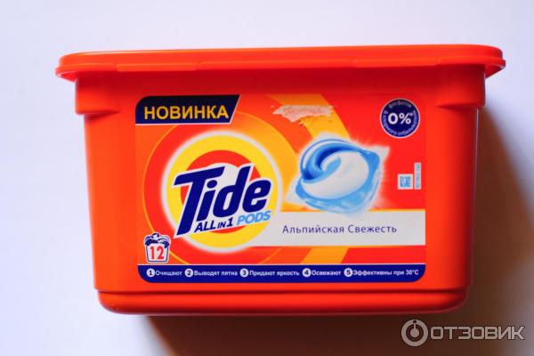 Капсулы для стирки Tide All in 1 Pods Альпийская свежесть фото