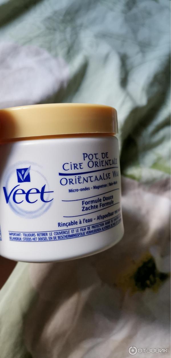 Теплый воск для депиляции Veet с эфирными маслами фото