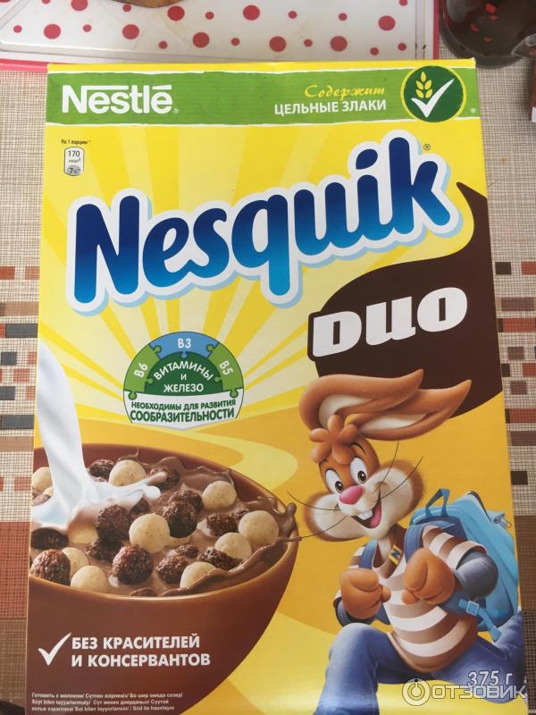 Готовый завтрак Nesquik Duo Nestle фото