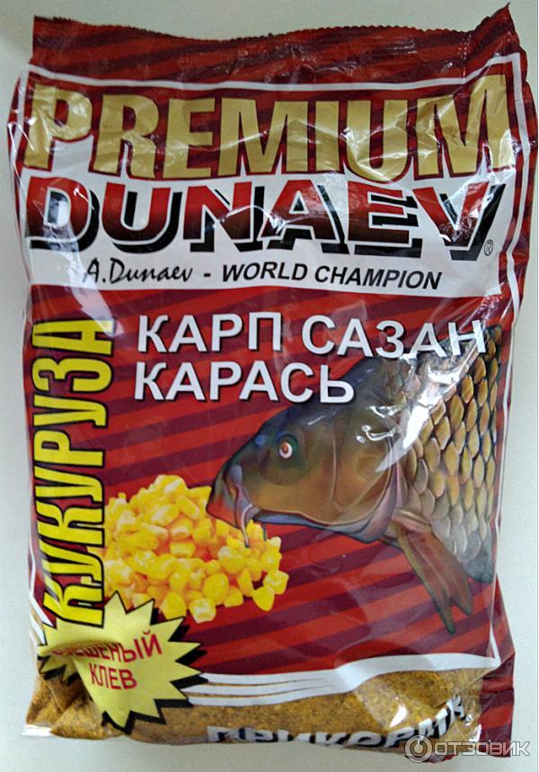Прикормка рыболовная DUNAEV Premium кукуруза фото