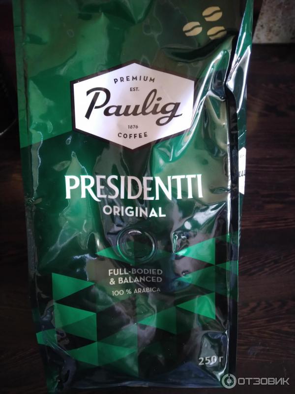 Кофе в зернах Paulig Presidentti Original фото