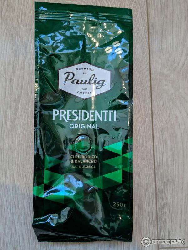 Кофе в зернах Paulig Presidentti Original фото