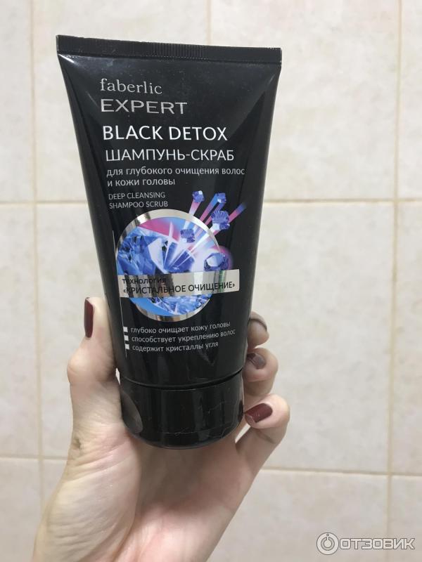 Скраб для глубокого очищения волос и кожи головы Faberlic Black Detox фото