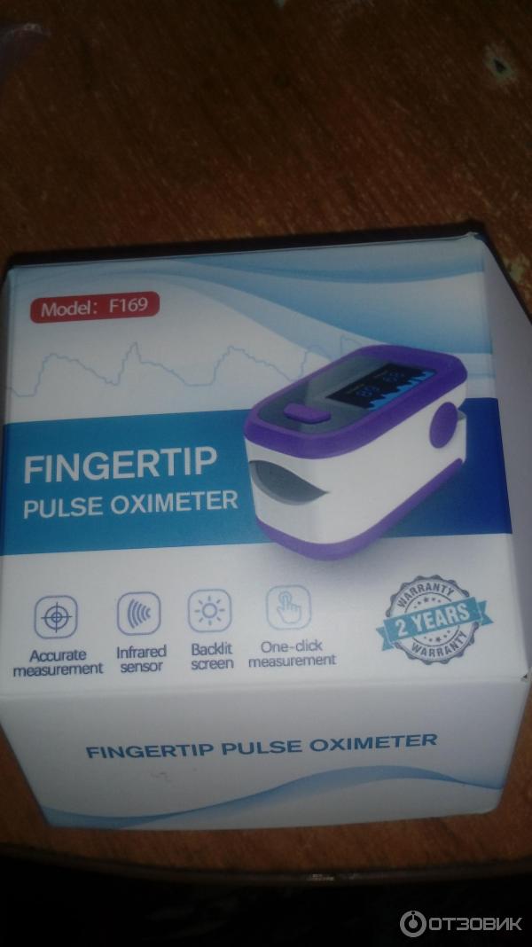 Пульсоксиметр Fingertip Pulse Oximeter F169 фото