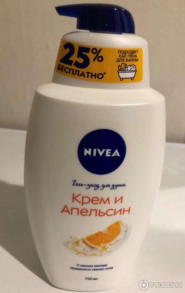 Гель-уход для душа Nivea Крем и Апельсин фото