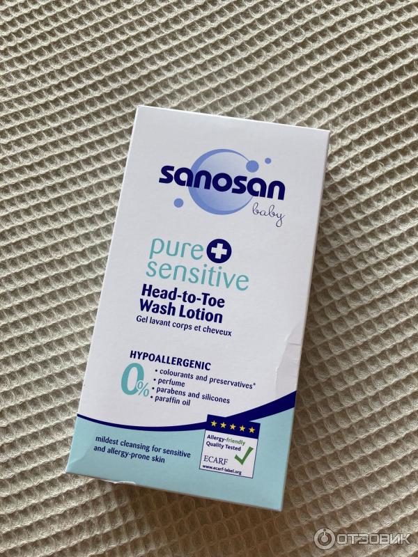 Средство для купания Sanosan Pure+Sensitive фото