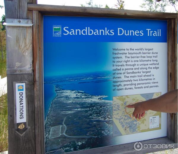 стенд о sandbanks dunes trail