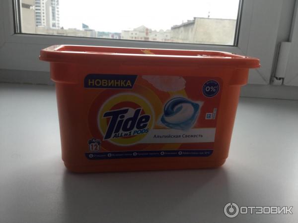 Капсулы для стирки Tide All in 1 Pods Альпийская свежесть фото