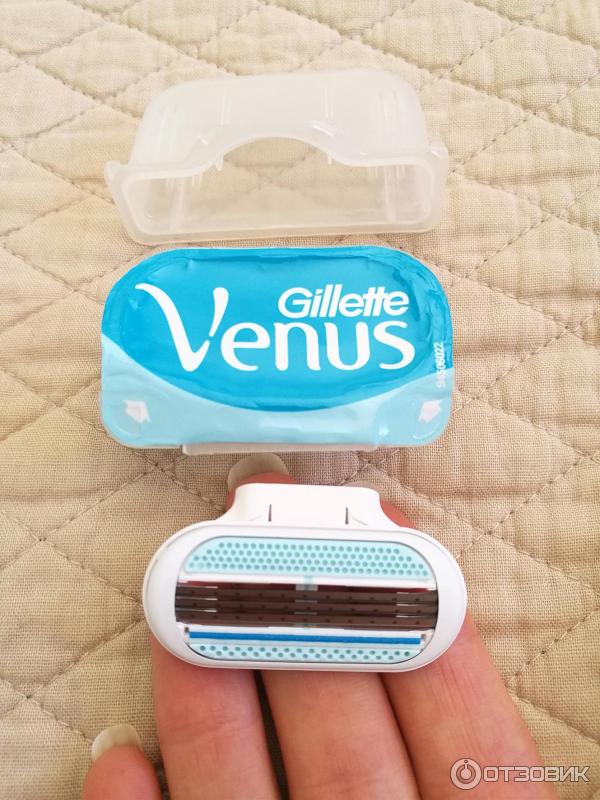 Станок бритвенный Gillette Venus - съёмное лезвие и колпачок для защиты