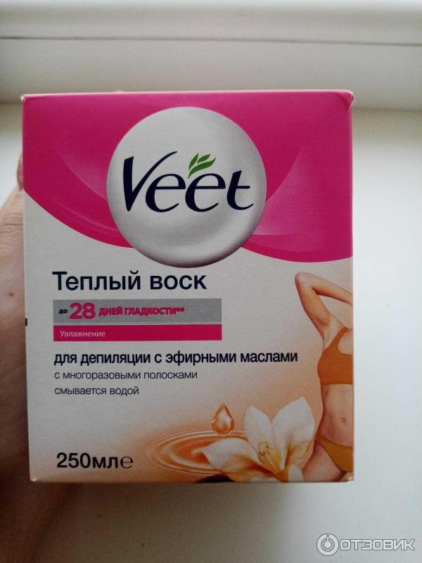 Теплый воск для депиляции Veet с эфирными маслами фото