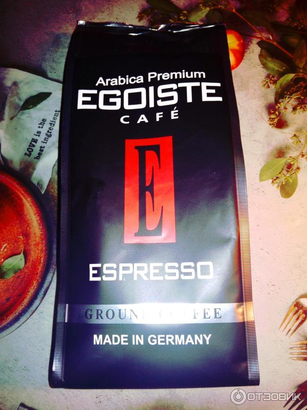 Кофе молотый Egoiste Arabica Premium Esspresso фото