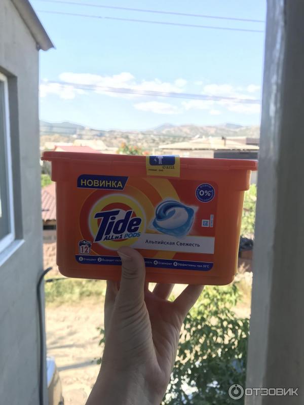 Капсулы для стирки Tide All in 1 Pods Альпийская свежесть фото