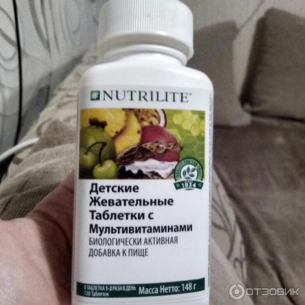 Жевательные таблетки Amway Nutrilite Мультивитамин фото