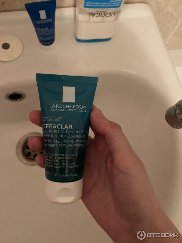 Микроотшелушивающий очищающий гель effaclar la roche posay