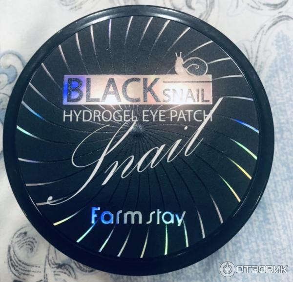 Патчи гидрогелевые для глаз Farm Stay Black Snail Hydrogel Eye Patch фото