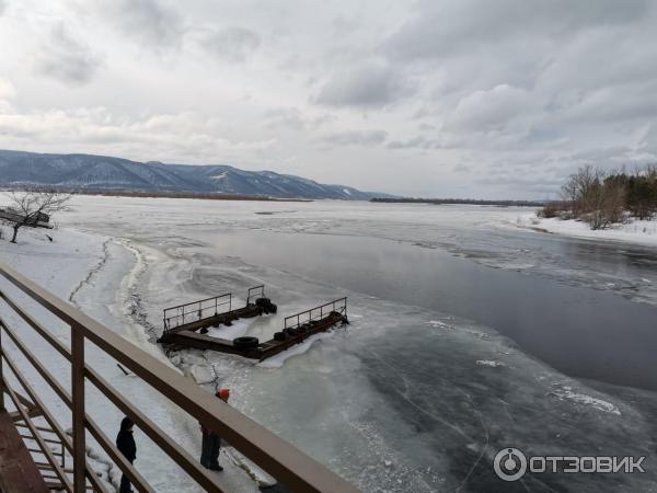 Зимой вид с веранды.