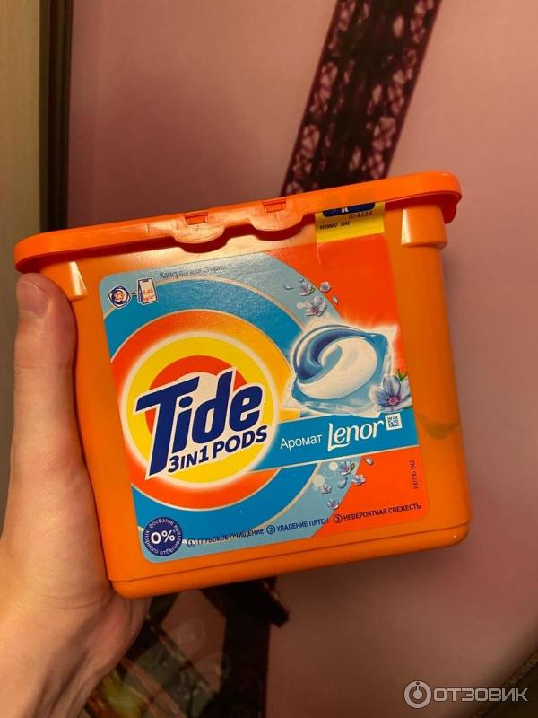 Капсулы Tide Pods Все в 1 c ароматом Lenor Color фото