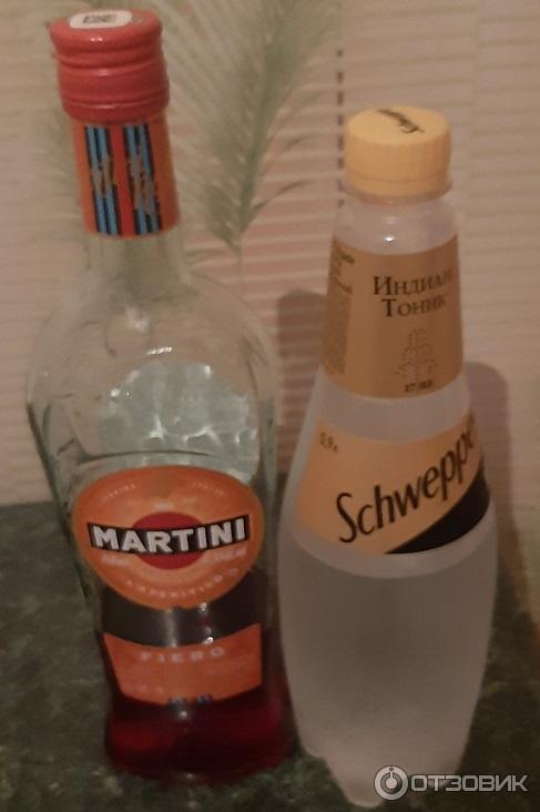 Вермут Martini Fiero 14,9% + Schweppes 2 шт (0,75L)