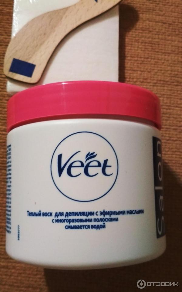 Теплый воск для депиляции Veet с эфирными маслами фото