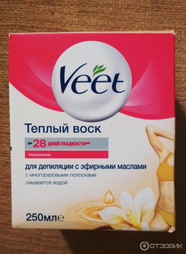 Теплый воск для депиляции Veet с эфирными маслами фото