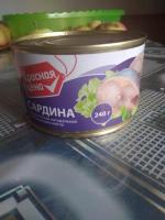Консервы "Красная цена" Сардина атлантическая натуральная с добавлением масла фото