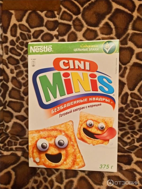 Готовый сухой завтрак Nestle Cini Minis Безбашенные квадры фото