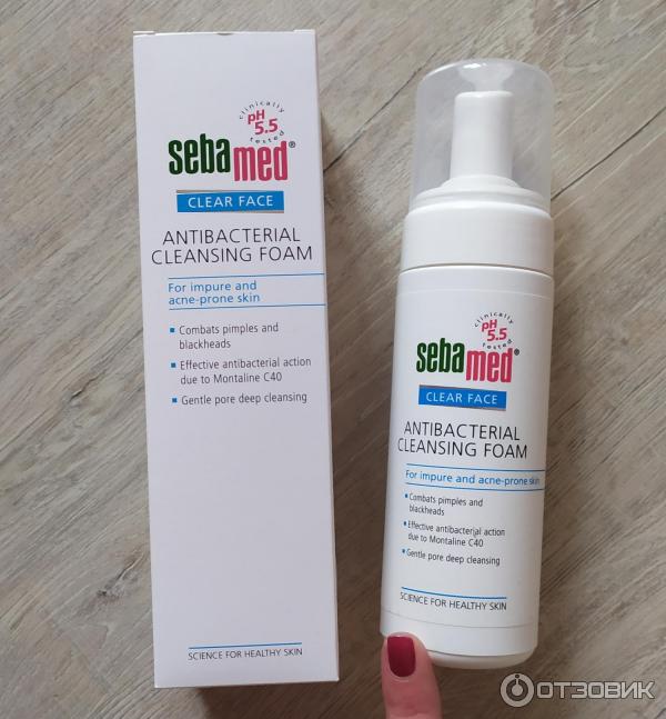 Антибактериальная пенка для умывания Seba Med Clear face antibacterial cleansing foam