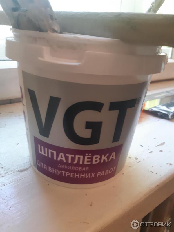 Шпатлевка VGT акриловая фото