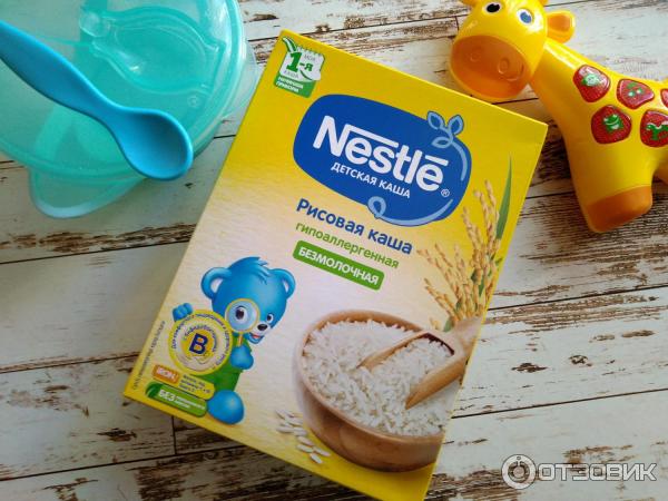 Рисовая каша Nestle безмолочная низкоаллергенная фото