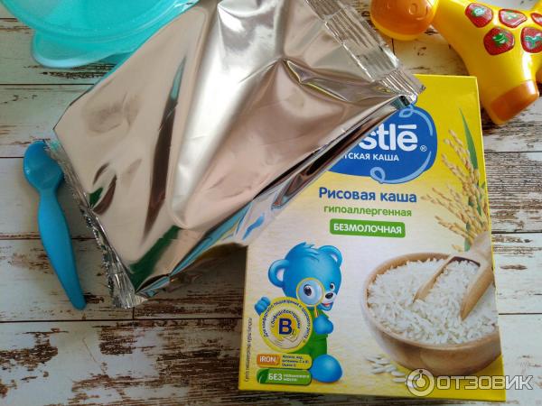 Рисовая каша Nestle безмолочная низкоаллергенная фото