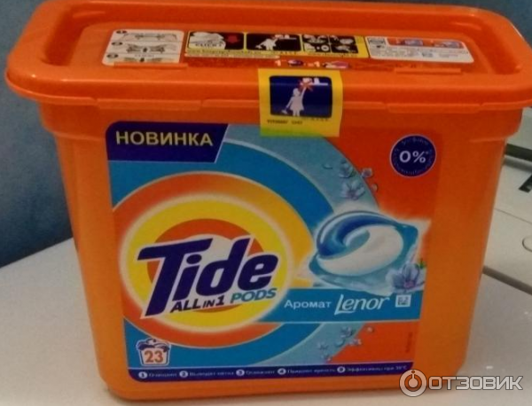 Капсулы для стирки Tide PODs 3-в-1 с ароматом Lenor фото