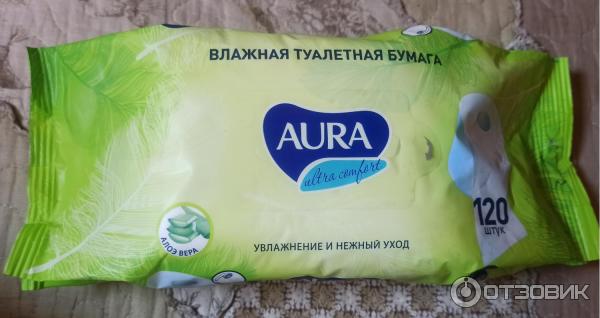 Влажная туалетная бумага AURA Ultra Comfort фото