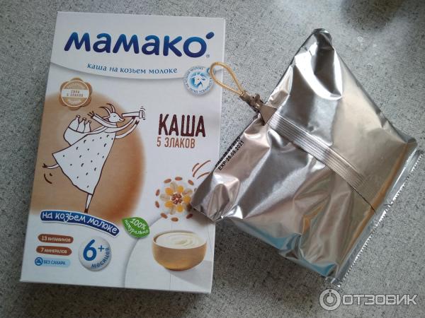 Каша Мамако 5 злаков на козьем молоке