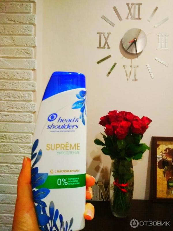 Шампунь Head&Shoulders Supreme укрепление с маслом арганы фото