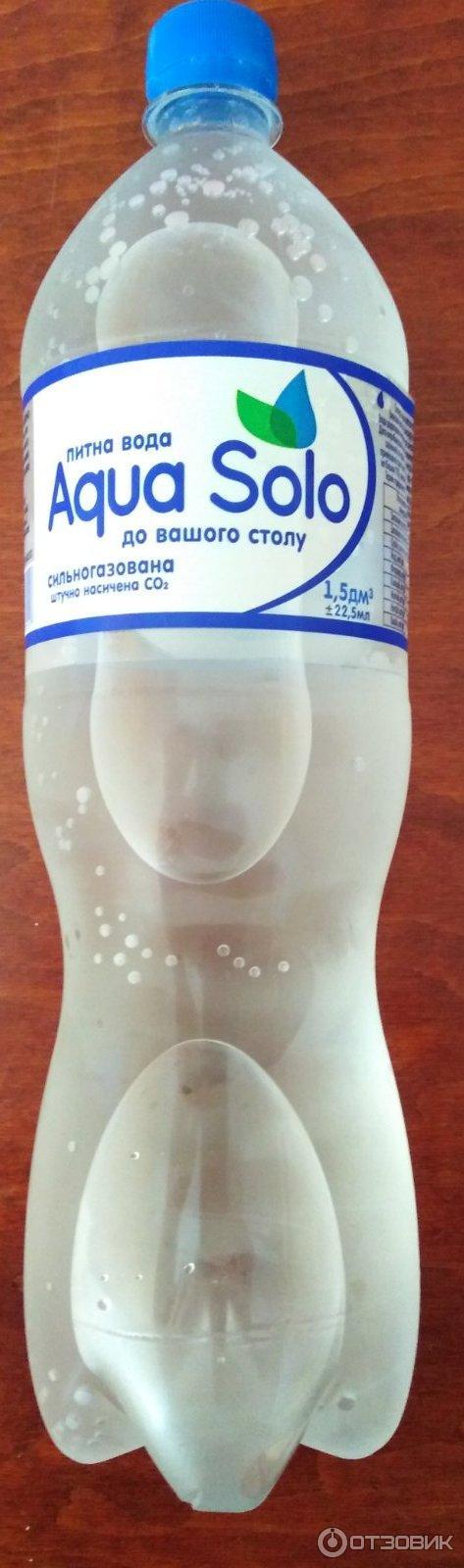 Питьевая вода сильногазированная Aqua Solo фото