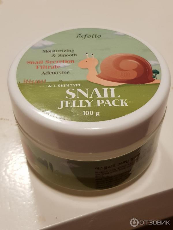 Маска для лица Esfolio Snail jelly pack фото