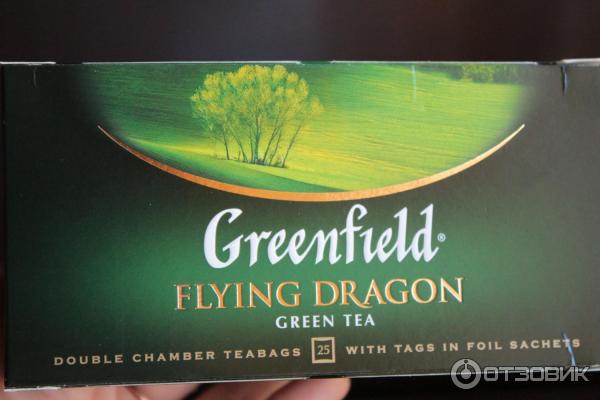 Пакетированный Китайский зеленый чай Greenfield Flying Dragon фото