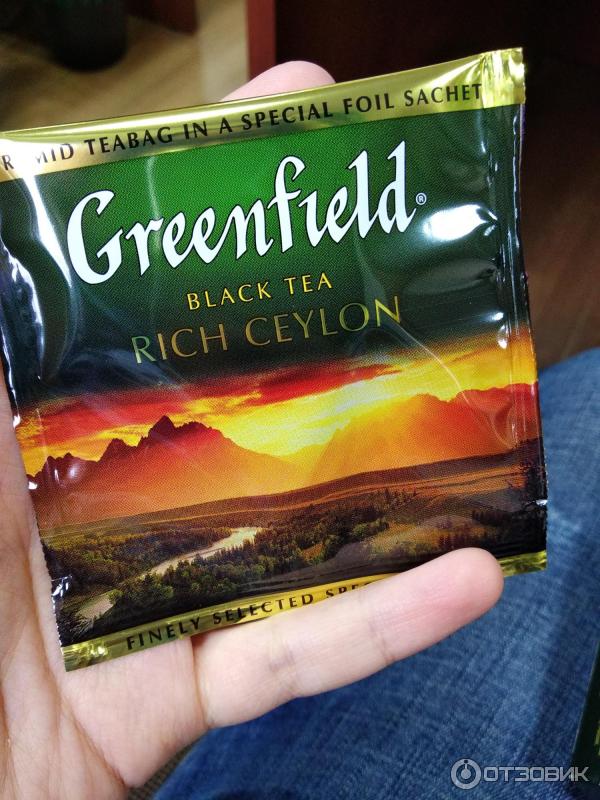 Чай Greenfield Black Tea Rich Ceylon в пирамидках фото