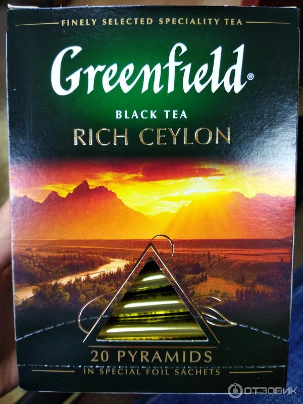 Чай Greenfield Black Tea Rich Ceylon в пирамидках фото