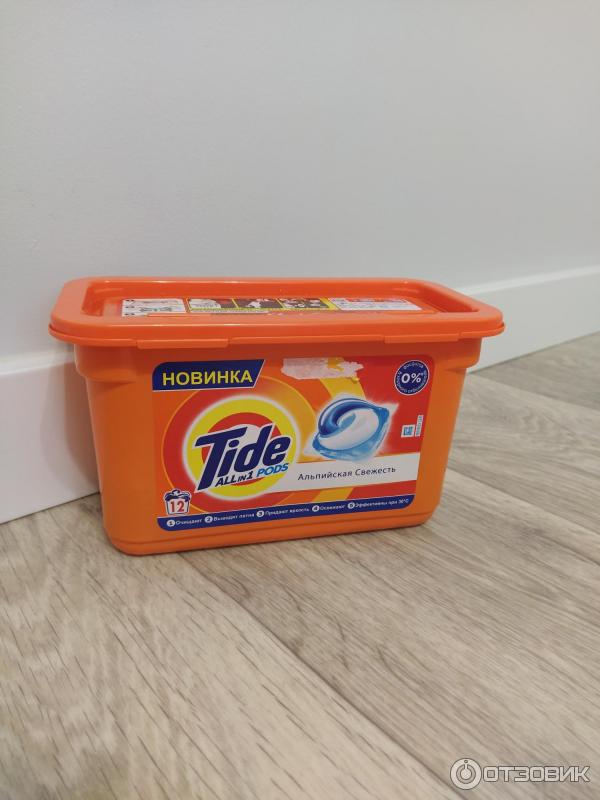 Капсулы для стирки Tide Все в 1 PODS Альпийская свежесть фото