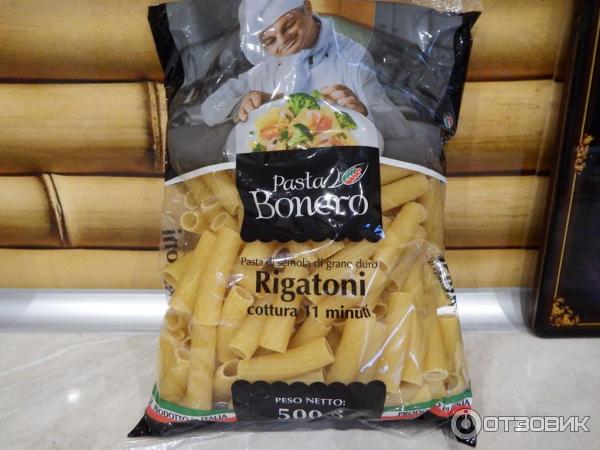 Макаронные изделия из твердых сортов пшеницы Rigatoni фото