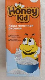 Детская кашка молочная рисовая Honey Kid фото